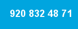 920 832 48 71 920 832 48 71